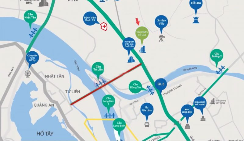 Vị trí đắc địa của Vinhomes Đông Anh